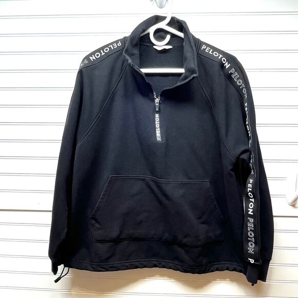 Peloton Uptown Vibe Half-Zip Pullover Sweatshirt Toggle Waist Size M - Picture 1 of 14